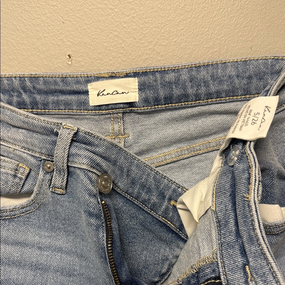 KanCan Women's High Rise Light Blue Jeans